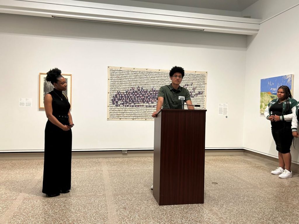 The Getty Initiative: Photo of class member speaking